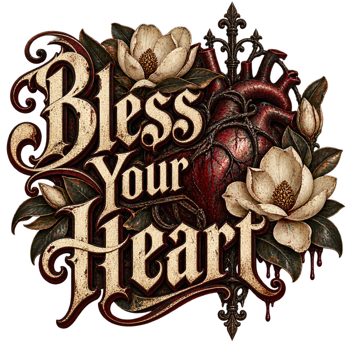 Bless Your Heart | Southern Gothic Shirt & Sweatshirt
