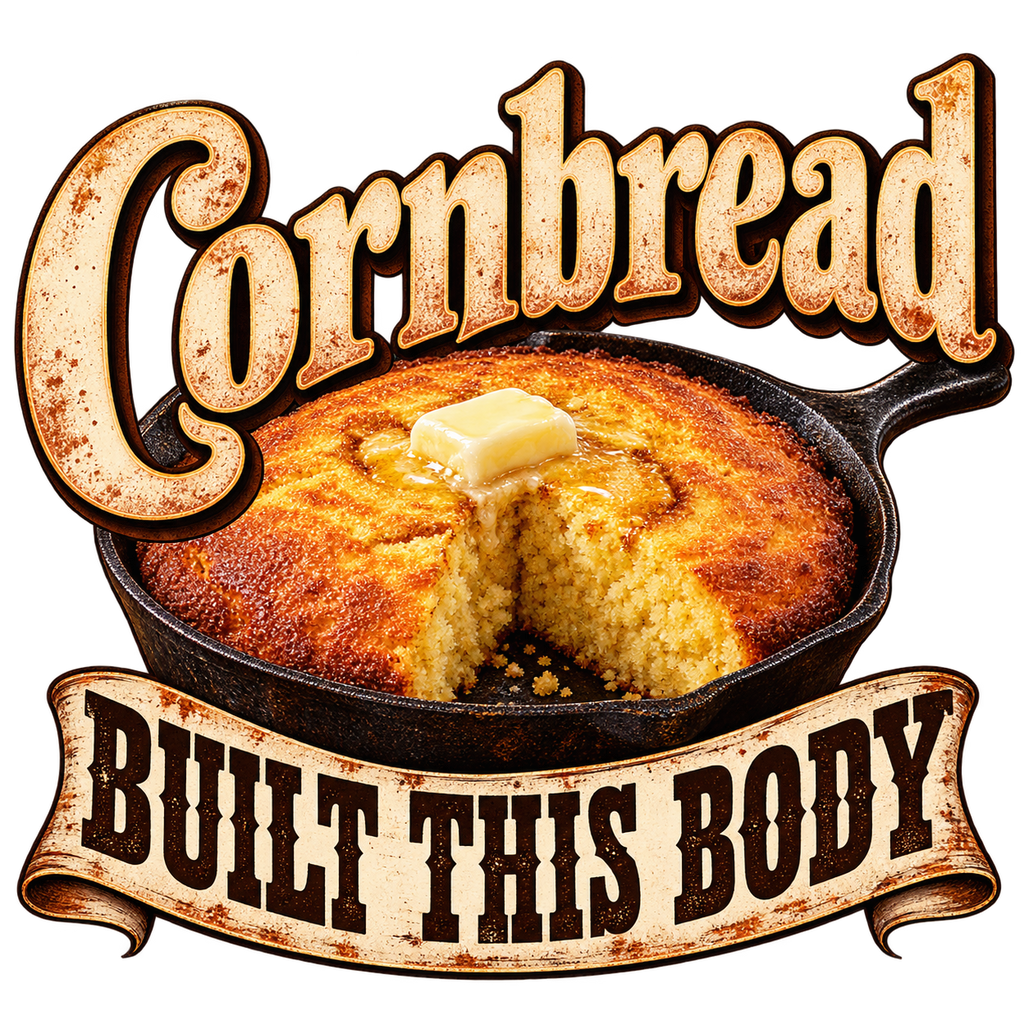 Cornbread Built This Body | Country Humor Shirt & Sweatshirt